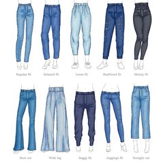 Pants Types, Women Background, Trousers Women Outfit, Female Jeans, Modeling Poses, Looks Jeans, Types Of Jeans, Jeans Models, Fashion Vocabulary