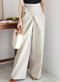 Buy Pants & Leggings, Online Shop, Women's Fashion Pants & Leggings for Sale - Floryday Elegant Pant, Plain Pants, Mode Casual, Linen Casual, Wide Leg Linen Pants, Straight Trousers, Pantalon Large, Casual Trousers, Fashion Mode