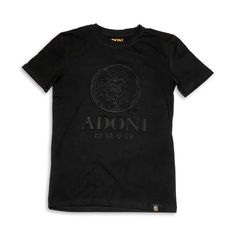 ADONI MMVII Premium Stretch Cotton. 95% Cotton 5% Elastane Straight Hem Tagless Slim Fit Crew Neck Line Machine Wash. Embossed ADONI MMVII 12" Logo. Slim Fit Shirt, Hooded Sweater, T Shirt Dress, Stretch Cotton, Workout Shirts, Neck T Shirt, Men's Fashion, Shopping Outfit, Tee Shirts