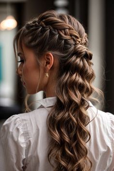 Aesthetic Royal, Bridemaids Hairstyles, Long Hair Trends, Grey Hair Transformation, Aesthetic Hairstyles, Formal Hairstyles For Long Hair, Fancy Hair, Trending Nails, Long Hair Tips