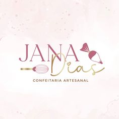 the logo for jana dias's confectia artesanal bakery