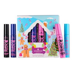 I Love Extreme Mascara Holiday Gift Set - HOLIDAY 2024 I LOVE EXTREME GIFT SETIncludesI Love Extreme Volume MascaraI Love Extreme Volume Mascara WaterproofI Love Extreme Crazy Volume MascaraI Love Extreme Crazy Volume Mascara WaterproofPackaged in festive custom essence winter wonderland themed packagingFormulated WithoutAnimal by-productsMicroplastic particleParabens - I Love Extreme Mascara Holiday Gift Set Essence I Love Extreme Mascara, I Love Extreme Mascara, Extreme Mascara, Skincare Brush, Too Faced Concealer, Makeup Bag Organization, Holiday Gift Sets, Luxury Makeup, Beauty Gift Sets