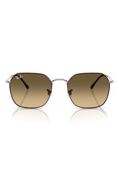 Designed in a retro-inspired style, these Italian-made sunglasses offer a timeless look with adjustable nose pads for a comfortable fit. 53mm lens width; 20mm bridge width; 145mm temple length 100% UV protection Prescription-compatible Adjustable nonslip nose pads Metal Made in Italy Classic Rimless Shield Sunglasses With Gradient Lenses, Brown Rimless Tinted Sunglasses, Brown Rimless Sunglasses With Tinted Lenses, Brown Gradient Rimless Sunglasses, Brown Rimless Sunglasses With Gradient Lenses, Classic Adjustable Sunglasses With Square Frame, Classic Adjustable Polarized Sunglasses, Classic Adjustable Sunglasses With Tinted Lenses, Classic Sunglasses With Uv Protection And Adjustable Fit