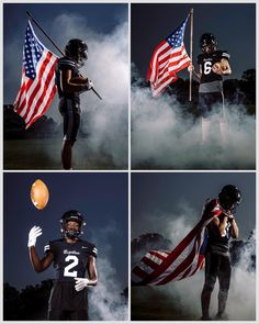 Football Helmet Senior Pictures, Athlete Portrait Photography, Flag Football Photography, High School Football Pictures, High School Senior Picture Ideas Sports, Unique Football Senior Pictures, Football Photography Ideas, Football Media Day Photoshoot, Football Team Photoshoot