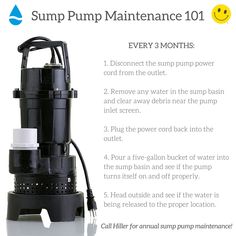 an advertisement with instructions on how to use a pump for water and other things in the house