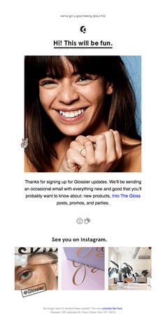 an email page with photos and text on it