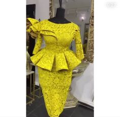 Lace Blouse Styles, Lace Skirt And Blouse, Nigerian Lace Styles Dress, Nigerian Lace Styles, Women Lace Dress, Lace Dress Styles, Lace Gown Styles, Short African Dresses