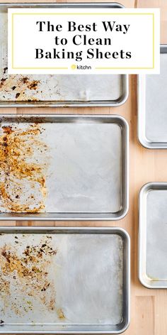 the best way to clean baking sheets