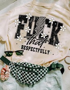 Respectfully Retro Daisy Tee – Oopsie Daisy Crafts Daisy Crafts, Oopsie Daisy, Speak Your Mind, Retro Daisy, High Vibes, Smile Because, Shirt Collection, Mom Outfits, Retro Inspired