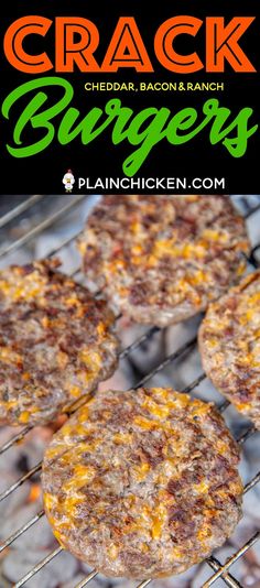 Burger Patty Recipe, Grilling Burgers, Grilled Burger Recipes, Ranch Burgers, Cheddar Burger, Hamburgers Grilled, Best Burger Recipe, Bacon Burger, Homemade Hamburgers