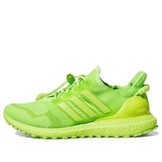 Dynamic Green Sneakers For Training, Dynamic Green Training Sneakers, Adidas Green Sneakers For Sports, Adidas Green Sports Sneakers, Sporty Green Sneakers For Training, Adidas Green Training Sneakers, Green Running Shoes With Reflective Details For Sports, Adidas Green Running Sneakers, Green Sneakers With Elastic Laces For Sports