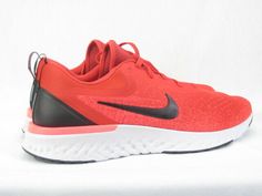 Men's Nike Odyssey React Running Shoe AO9819 601 SZ 14 University Red Black Men's Nike Odyssey React Running Shoe AO9819 601 SZ 14 University Red Black Men's Nike Odyssey React Running Shoe AO9819-601 SZ 14 University Red Black SIZE:US14/UK13/CM32/EUR48.5 CONDITION: BRAND NEW IN  BOX (NO LID) NOTES:AWESOME SHOE AWESOME COLORWAY COLOR CODE: AO9819 601 WE ARE YOUR #1 SOURCE FOR NIKE SHOES AND RARE AIR JORDAN SHOES MANY OF OUR ITEMS ARE CONSIDERED COLLECTIBLE OR VINTAGE AND COULD DECLINE DUE T Nike Breathable Running Shoes In University Red, Nike Functional Red Running Shoes, Casual Red Running Shoes For Sports, University Red Running Shoes For Sports, Nike Red Training Running Shoes, Sport Performance, Air Jordan Shoes, Black Nike, Color Code