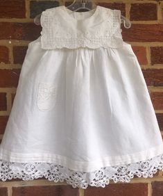 Cute Linen Summer Dress, Cotton Vintage Summer Dress, Cotton Vintage Dress For Summer, Summer Vintage Cotton Dress, White Cotton Dress With Broderie Anglaise, Summer Cotton Dress With Ruffles, Cottagecore Cotton Dresses For Daywear, Garden Party Cotton Dress With Lace Trim, Cotton Dress With Lace Trim For Garden Party