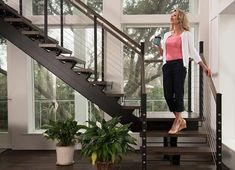 Modern Floating Stairs (Open Riser Design & Thick Treads) New Staircase, Floating Staircase