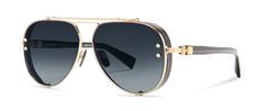 Welcome to the new opulence. We love Balmain’s dedication to bold high fashion. We love the confident designs which inspire a call to fierceness. No other eyewear can transform your entire look like a pair of Balmains. These aviator sunglasses feature a titanium frame front, side shields, and double brow bar, gold-toned “B” engraved hinge design, acetate temples adorned with the logo, and gradient or fashion-tinted lenses. With adjustable titanium nose pads, these frames are a great fit for medi Luxury Aviator Shield Sunglasses With Metal Frame, Luxury Gold Rimless Shield Sunglasses, Luxury Gold Aviator Sunglasses With Metal Frame, Gold Anti-reflective Shield Sunglasses, Balmain Sunglasses, Brow Bar, Aviator Sunglasses, Gold Black, High Fashion