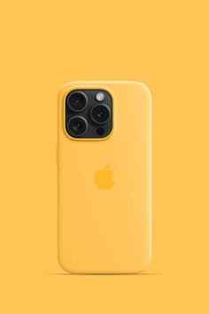 an iphone 11 pro is shown in yellow