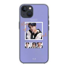 an iphone case with the image of btt members on it