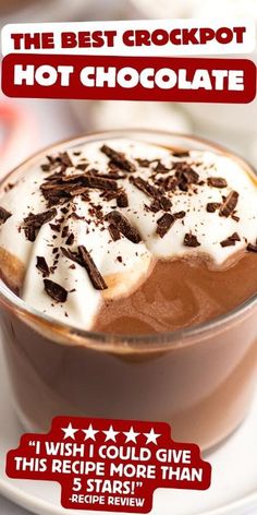 Best Crockpot Hot Chocolate, Easy Crockpot Hot Chocolate, Crock Pot Hot Chocolate Recipe, Amber Christmas, Best Hot Chocolate Recipes, The Best Hot Chocolate, Best Hot Chocolate, Best Crockpot, Crockpot Hot Chocolate