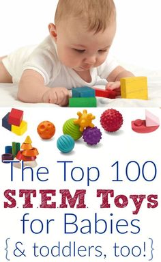 Great gift ideas for babies! The top educational baby toys for STEM learning and early development. Best Educational Toys, Toys For Babies, Toddler Stuff, Educational Toys For Toddlers, Baby Education, Stem Learning, Stem Toys, Baby Development