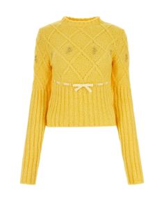 Unique Cardigan, Yellow Top, Yellow Sweater, Knitted Jumper, Wool Blend Sweater, Knitwear Women, Dress Codes, Colorful Sweaters, Crossover