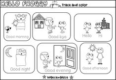 an activity sheet for kids to learn spanish