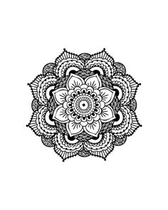 a black and white drawing of a flower