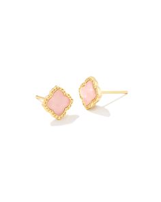 Preppy Earrings, Big Stud Earrings, Preppy Jewelry, Cute Stud Earrings, Rose Gold Quartz, Earrings Rose Gold, Basic Jewelry, Kendra Scott Earrings, Jewelry Accessories Ideas