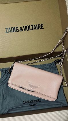 zadig&voltaire⭐️ Zadig And Voltaire Bag, Unrealistic Wishlist, Beach Photo Inspiration, My Style Bags, Glitter Bag, Stylish Lifestyle, Girly Bags, Fit Board Workouts, Pink Clouds