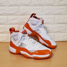 Jordan Wmns Jumpman Two Trey Starfish Womens: Size 8.5 Color: White Orange (Starfish) Style Code: Dr9631-180 Condition: New Without Box All Items Listed Are 100% Authentic, Purchase With Confidence. Shipped Within 48 Hours Of Purchase With Tracking Number Update. Feel Free To Message Us With Any Questions. Thank You White Synthetic Basketball Shoes With Abzorb Midsole, White High-top Jordan Shoes With Rubber Sole, White Mid-top Basketball Shoes With Laces, White Jordan Shoes For Light Sports With Rubber Sole, White Jordan Shoes For Light Sports, White Jordan Shoes With Rubber Sole For Light Sports, White Jordan Shoes With Laces For Light Sports, White Leather Jordan Shoes For Light Sports, White Basketball Shoes With Rubber Sole