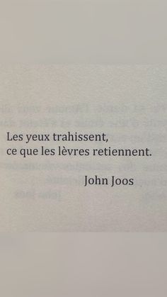 an open book with the words john jooss written in french and english on it