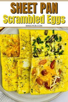 this sheet pan scrambled eggs recipe is so easy to make