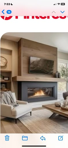 White Oak Fireplace, Tv Wall Small Living Room, Cozy Modern Cottage, Building A Fireplace, Diy Fireplace Mantle, Fireplace Installation, Island Interior, Country Fireplace, Fireplace Style