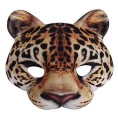 PRICES MAY VARY. Material: Made of high-quality EVA material, the design is exquisite and lightweight, comfortable to wear and durable, it is the perfect accessory for countless celebration party activities. Size: Animal leopard masks are about 6.69 * 7.48 inches (use the belt to fix the mask in place). It is equipped with a n elastic elastic rope, which is suitable for most people. Perfect for Halloween, Christmas, Easter, Carnival, costume party, tag party or just going to nightclubs. It is ve Animal Masquerade Mask, Leopard Mask, Printable Mask, Mask Printable, Masquerade Halloween, Party Make-up, Mascaras Halloween, Animal Face Mask, Party Cartoon