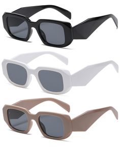 PRICES MAY VARY. 1.[Stylish Retro Design]Our sunglasses provide newest Unique rectangle model is also our sleekest,these retro sunglasses feature thick and reinforced temples for those who choose to express ,Let you show infinite charm 2.[PROVIDE UV400 PROTECTION ] Our sunglasses lens provide ,100% protection against UVA, UVB ys and offer superior anti-glare protection,protect your eyes against long term UV damage and give you crisp vision. 3.[HIGH QUALITY MATERIALS]These vintage rectangular sun High Fashion Accessories, Brand Collaboration, Rectangular Sunglasses, Rectangle Sunglasses, Retro Sunglasses, Sunglass Lenses, Sunglasses For Women, Sunglasses Branding, Retro Design