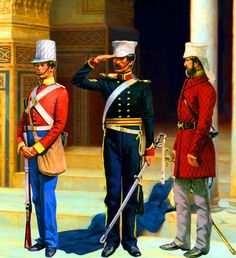 two men in uniforms standing next to each other