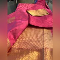 Like New - Kanchipuram Silk Saree In Pink. Kanchipuram Silk Saree, Silk Saree, Silk Sarees, Pink Color, Like New, Saree, Womens Sizes, Silk, Pink