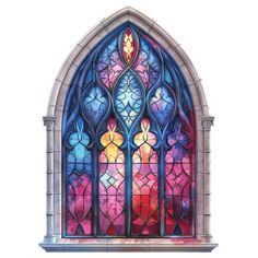 a colorful stained glass window on the side of a building