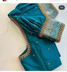 Simple Aari Work Blouse Design For Cotton Saree, Blue Color Blouse Designs Simple, Blouse Design Machine Work, Very Simple Aari Work Blouse Design Blue, Prince Cute Blouse Design, Blue Colour Blouse Designs, Latest Fashion Blouse Designs, Baby Murugan, Gold Blouse Designs