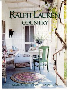 the front cover of a book with an image of a table and chairs