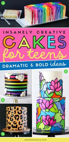 cakes for teens dramatic and bold ideas