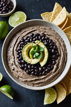 A photo of a  Black Bean Hummus which is a type of hummus bowl Fresh Veggies, Black Beans, Easy Healthy Recipes, Hummus