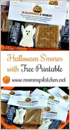 halloween s'mores with free printable