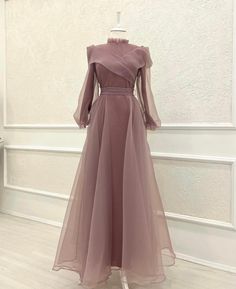 Length: 160 cm from the shoulder Washing Instructions: Dry Clean Simple Long Dress, Simple Elegant Wedding Dress, Gamis Dress, Gowns Dresses Elegant, Muslimah Dress, Fancy Wedding Dresses, Modest Dresses Casual, Fancy Dresses Long, Muslim Fashion Dress