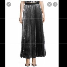 Nwt Resort 18 Rebecca Taylor Pleated Silver Maxi Skirt Rebecca Taylor, Women Skirts Midi, Maxi Skirt, Midi Skirt, Womens Skirt, Size 4, Skirt, Silver, Women Shopping