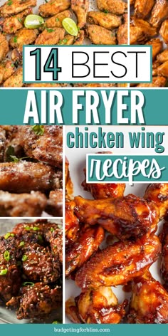 Air Fried Chicken Wings Recipe, Best Air Fryer Chicken Wings, Healthy Air Fryer Dinner, Best Air Fryer Chicken, Air Fryer Recipes Chicken Wings, Recipes Chicken Wings, Easy Chicken Wing Recipes, Best Chicken Wing Recipe, Easy Air Fryer Chicken