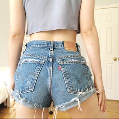 The Most Perfect Levi’s Shorts. Levi Denim Shorts, Jeans Girl, Levis Denim Shorts, Levi Shorts, Girls Jeans, Limited Time, Jean Shorts, Levi's, Denim Shorts