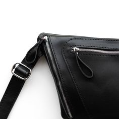 "The most comfortable crossbody bags for men at SKINandSKIN online. Practical and stylish, this leather shoulder purse is actually roomy enough to hold all your everyday stuff: phone, passport, keys, portfolio, etc. Our custom waist belt bag matches well both the casual urban style and the smart business style. Travel zipper pouch or fanny pack is a great gift for any special man in your life - husband, boyfriend, father, brother, etc. You are stylish. You know what you want. You always get what Mens Dopp Kit, Waist Belt Bag, Leather Makeup Bag, Smart Business, Black Crossbody Purse, Business Style, Style Travel, Mens Leather Bag, Black Crossbody