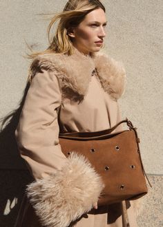 Faux Fur Collar Coat - Beige - Coats - & Other Stories US