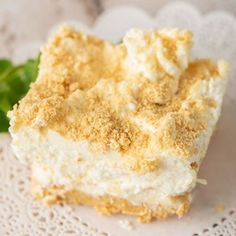 Pineapple Cream Dessert, a creamy easy no-bake dessert. Made with crushed pineapple and cream with a graham cracker or cookie crust. Also known as Pineapple Dream Dessert, this is the perfect after dinner dessert.