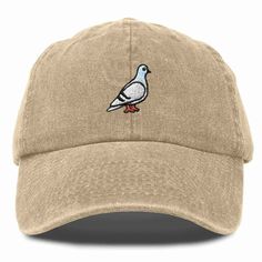 Elevate your everyday look with our Pigeon cap—where style meets a touch of city charm! Whether you're out for a casual stroll, spending time at the beach, or gearing up for outdoor activities, this cap is the perfect go-to accessory. Crafted from 100% cotton, it offers a lightweight, breathable feel that holds up well whether you're at the gym or out on a hike. Its unstructured, low-profile design provides a relaxed, comfortable fit that effortlessly molds to your head, making it an essential piece for both men and women. With an adjustable fit, this cap adapts to your preference—whether you like a snug or loose feel. It’s suitable for small, medium, and large head sizes, making it versatile enough for anyone who appreciates simple yet functional headwear. From adults who enjoy minimalist Embroidered Cap, Hat For Men, Embroidered Caps, Hat For Man, Profile Design, Dad Hat, Dad Hats, Running Errands, Minimalist Fashion